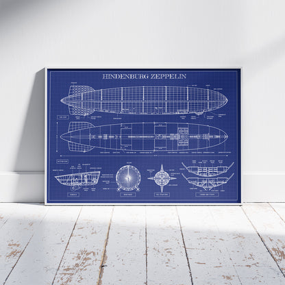 Hindenburg Zeppelin Poster