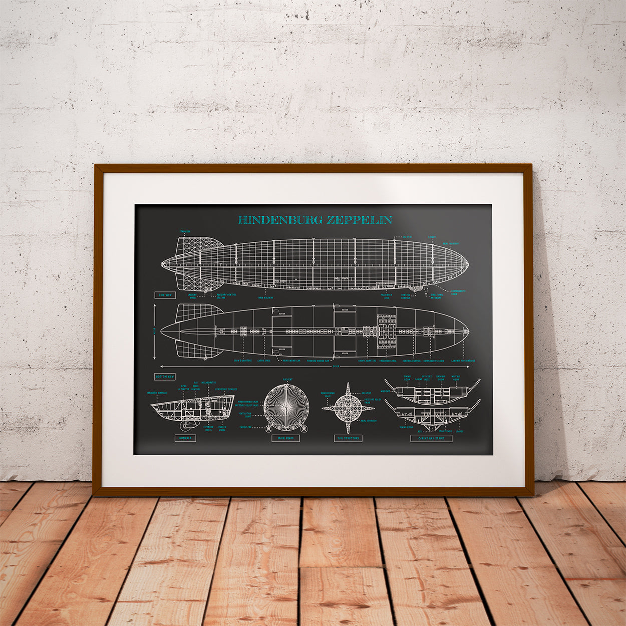Hindenburg Zeppelin Poster