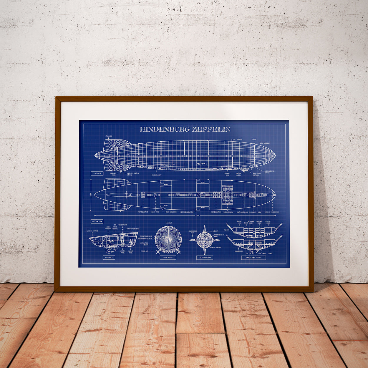 Hindenburg Zeppelin Poster