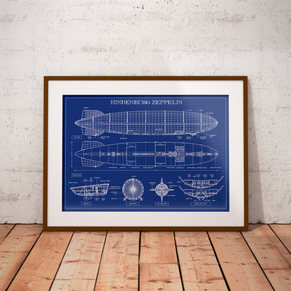 Hindenburg Zeppelin Poster