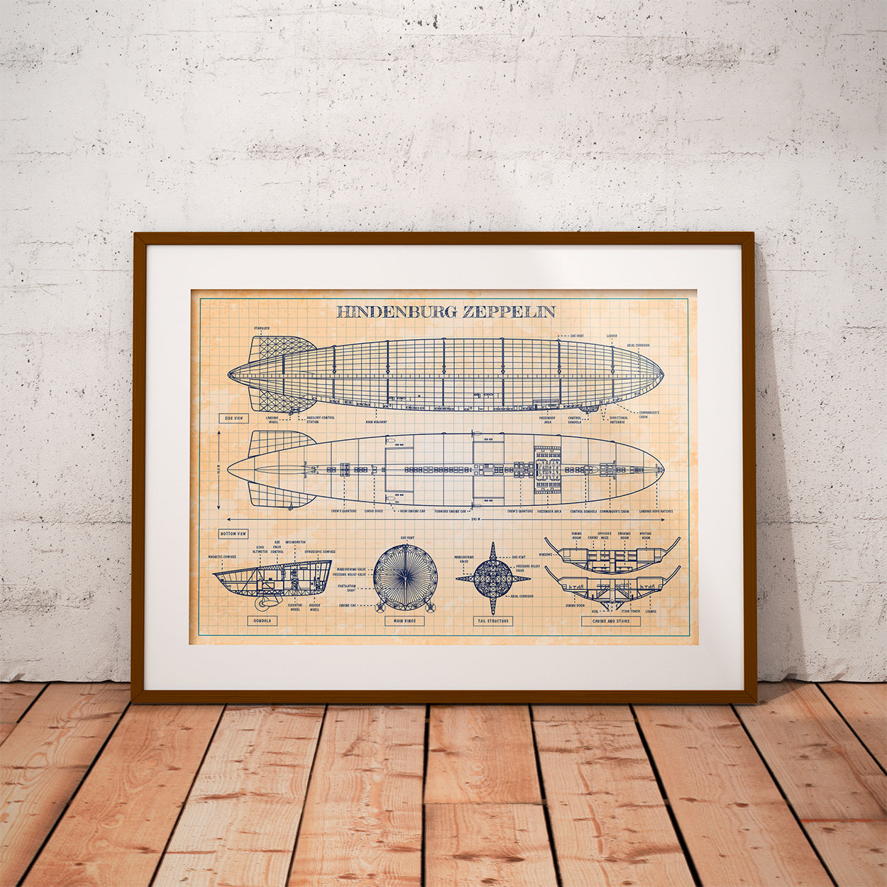 Hindenburg Zeppelin Poster