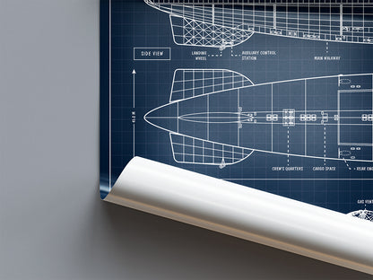 Hindenburg Zeppelin Poster