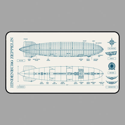 Hindenburg Zeppelin Desk Mat
