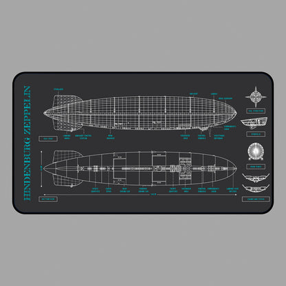 Hindenburg Zeppelin Desk Mat