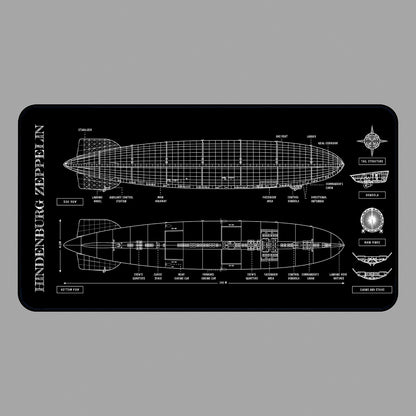 Hindenburg Zeppelin Desk Mat
