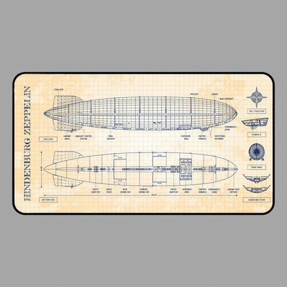 Hindenburg Zeppelin Desk Mat