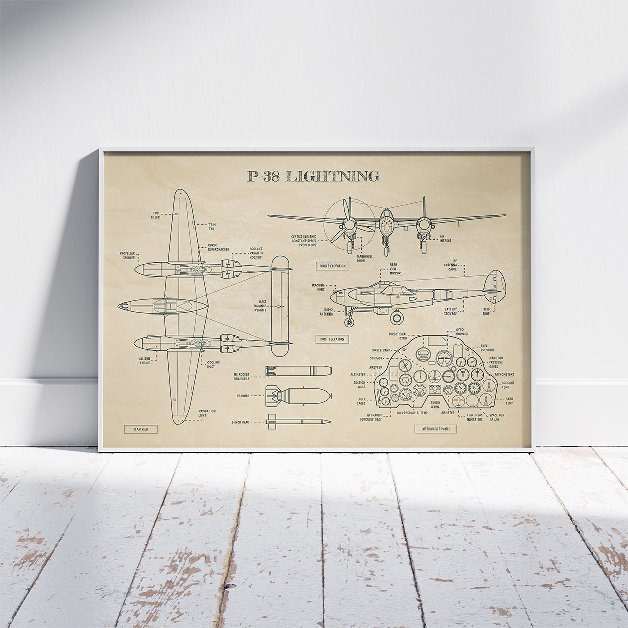 P-38 Lightning Poster