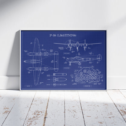 P-38 Lightning Poster