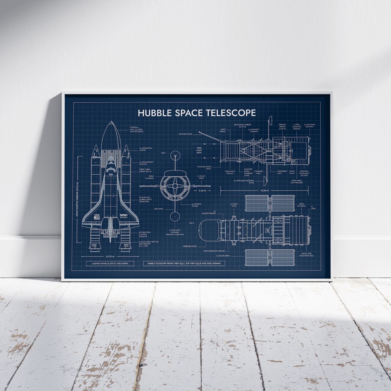 Hubble Space Telescope Poster