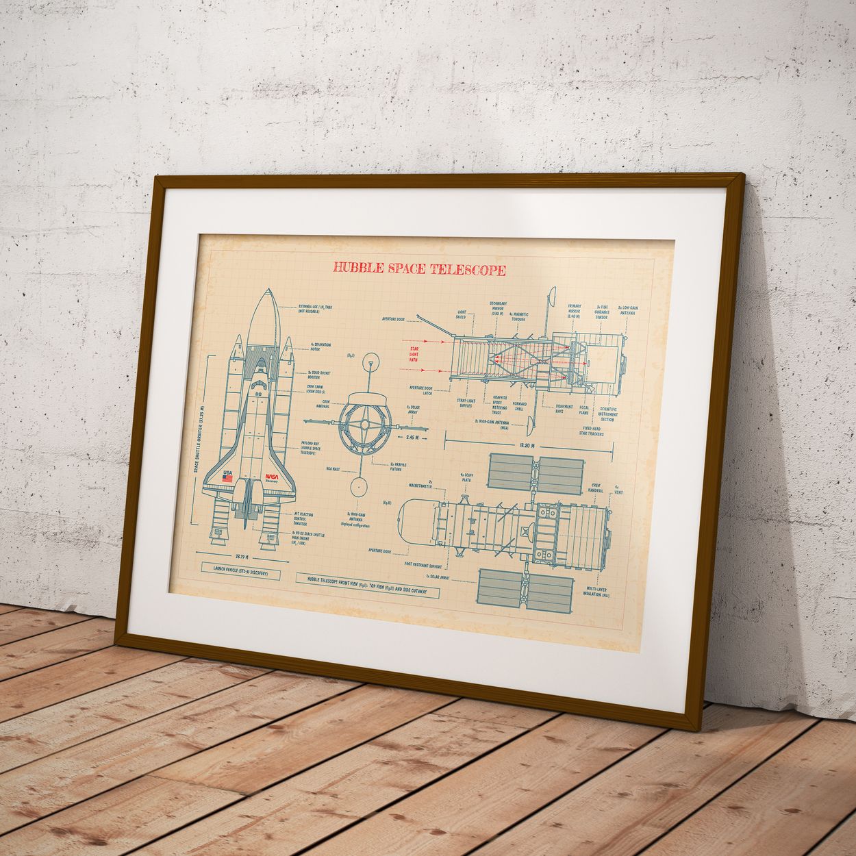 Hubble Space Telescope Poster