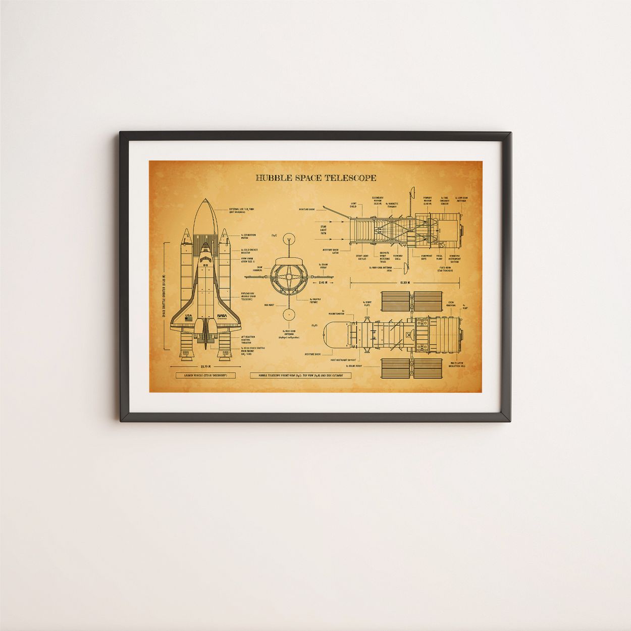 Hubble Space Telescope Poster