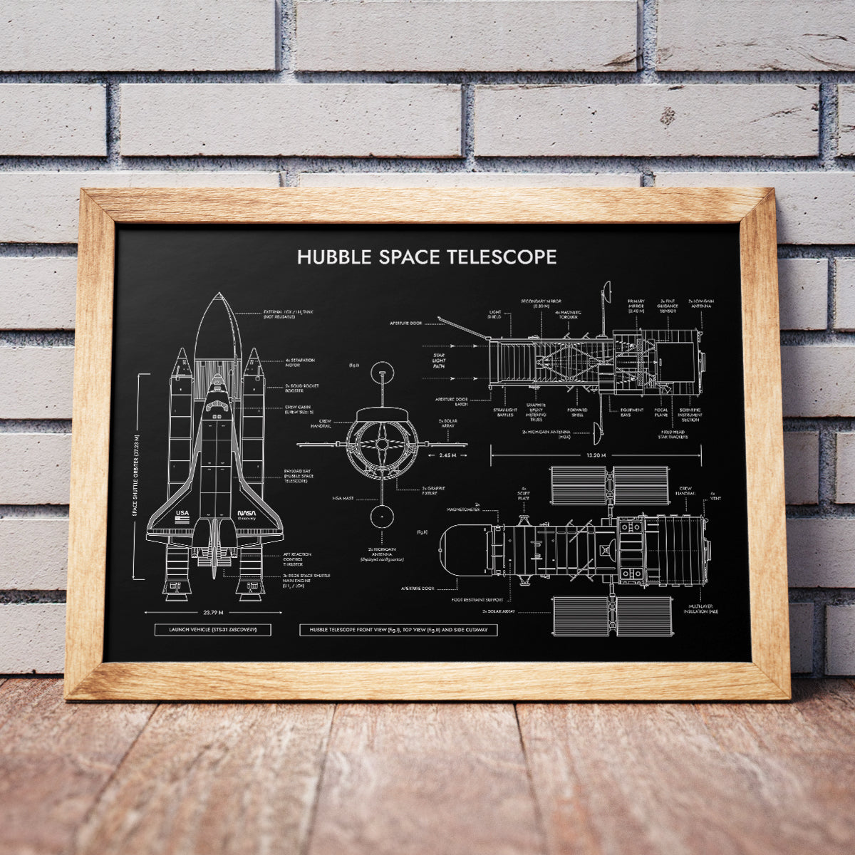 Hubble Space Telescope Poster