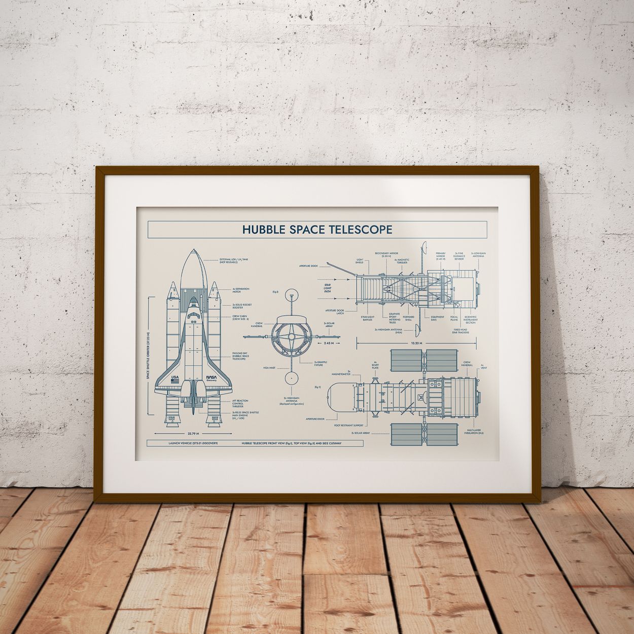 Hubble Space Telescope Poster