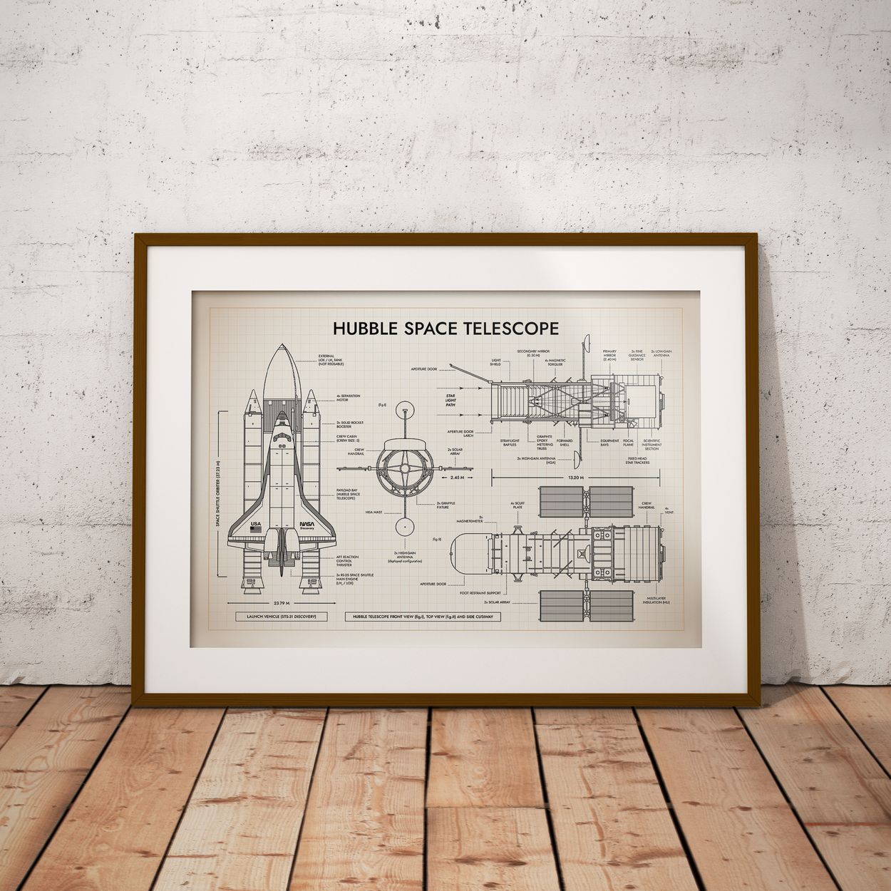 Hubble Space Telescope Poster