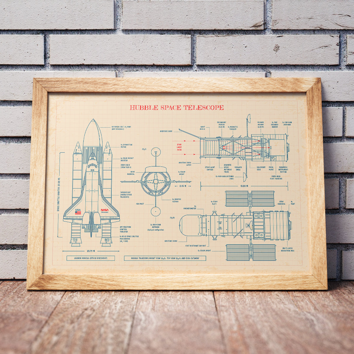 Hubble Space Telescope Poster