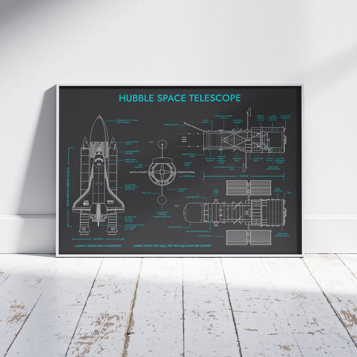 Hubble Space Telescope Poster