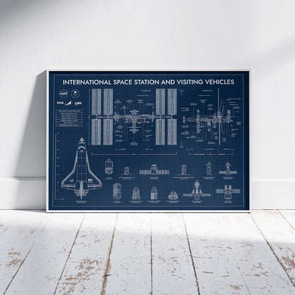 International Space Station and Visiting Vehicles Poster