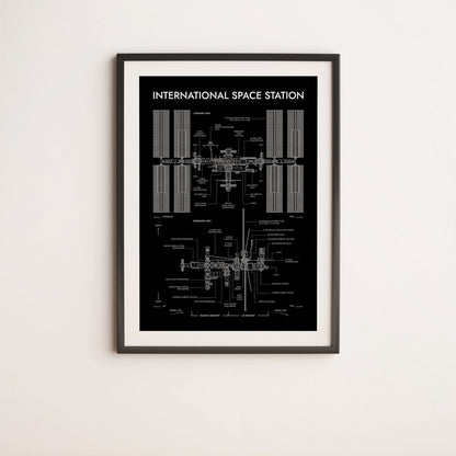 International Space Station Vertical Poster