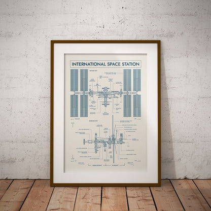 International Space Station Vertical Poster