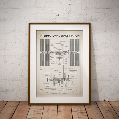 International Space Station Vertical Poster