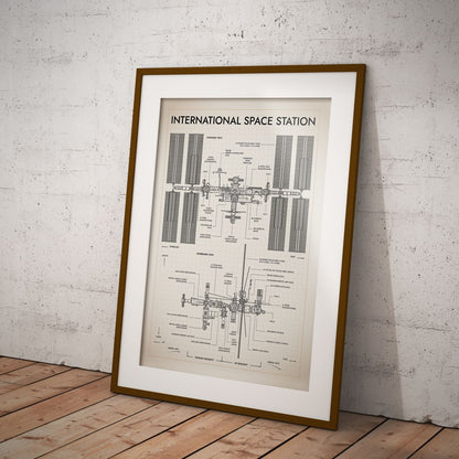 International Space Station Vertical Poster