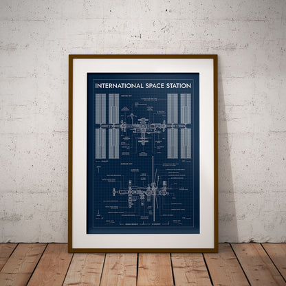 International Space Station Vertical Poster