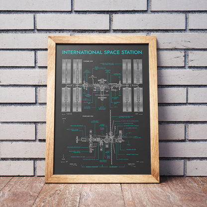 International Space Station Vertical Poster