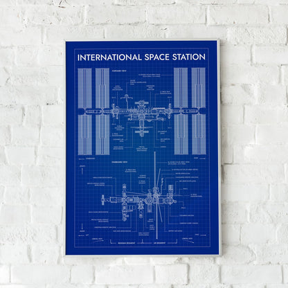 International Space Station Vertical Poster