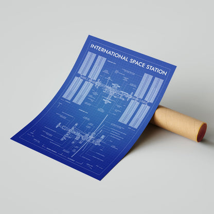 International Space Station Vertical Poster