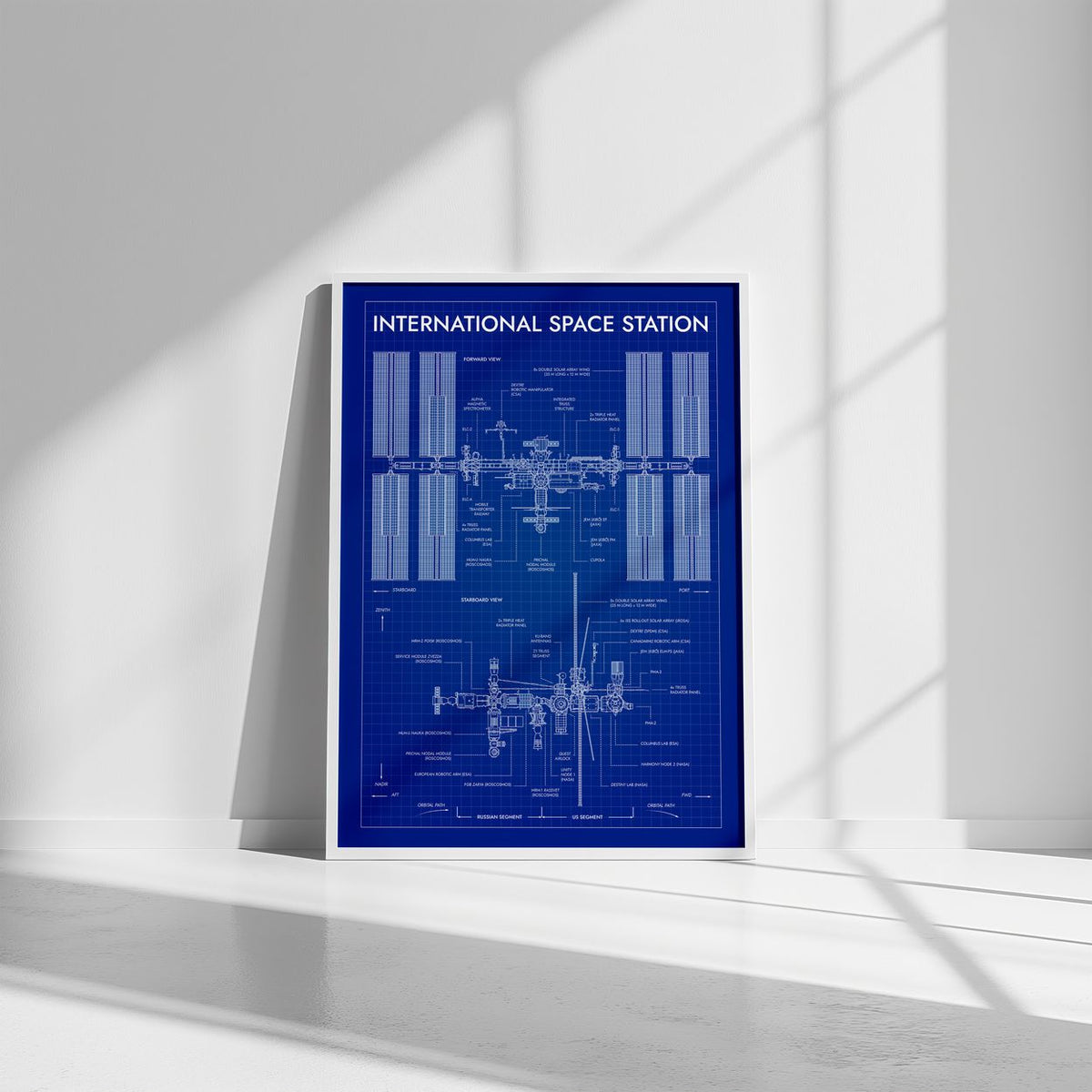 International Space Station Vertical Poster