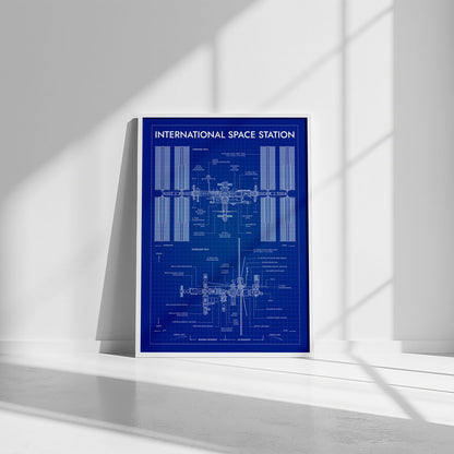 International Space Station Vertical Poster