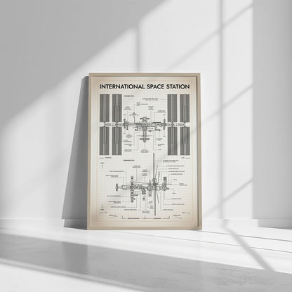 International Space Station Vertical Poster