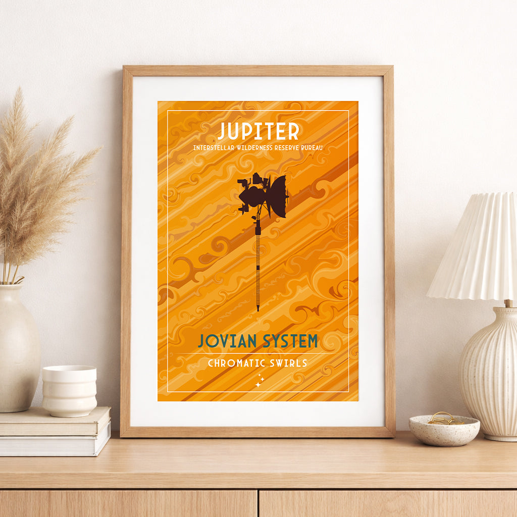 Jupiter. Chromatic Swirls (Interstellar Wilderness Reserve Bureau Series) Poster