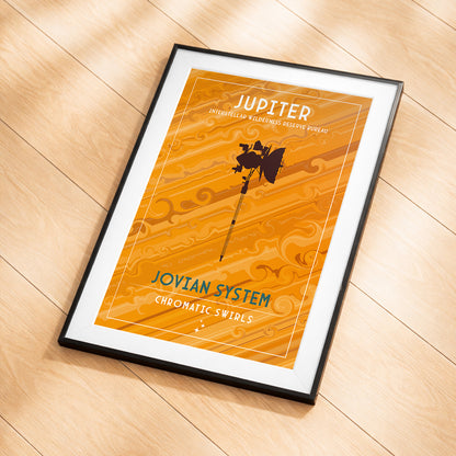 Jupiter. Chromatic Swirls (Interstellar Wilderness Reserve Bureau Series) Poster