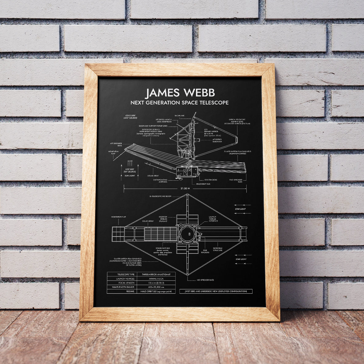 James Webb Space Telescope Vertical Poster