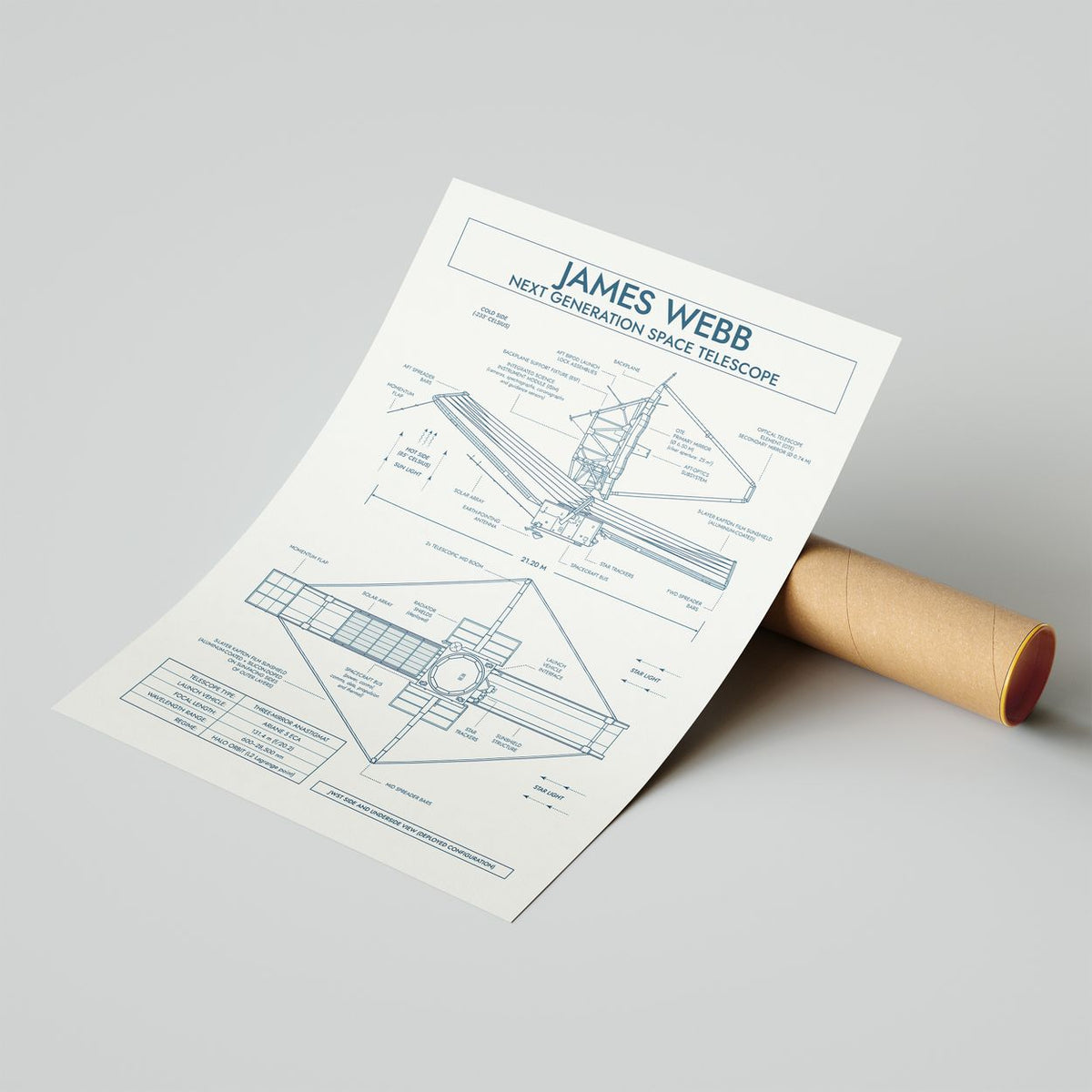 James Webb Space Telescope Vertical Poster
