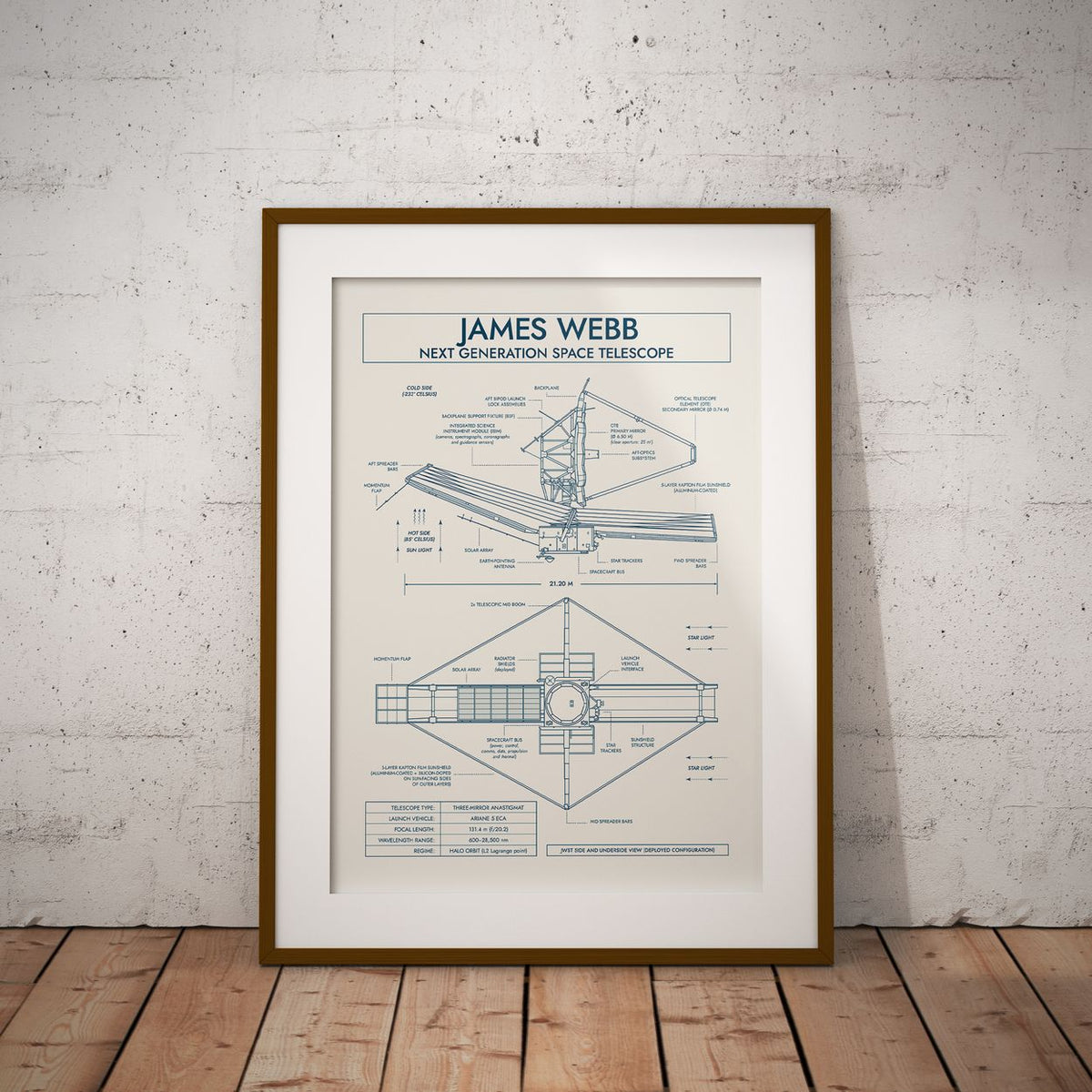 James Webb Space Telescope Vertical Poster