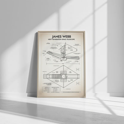 James Webb Space Telescope Vertical Poster
