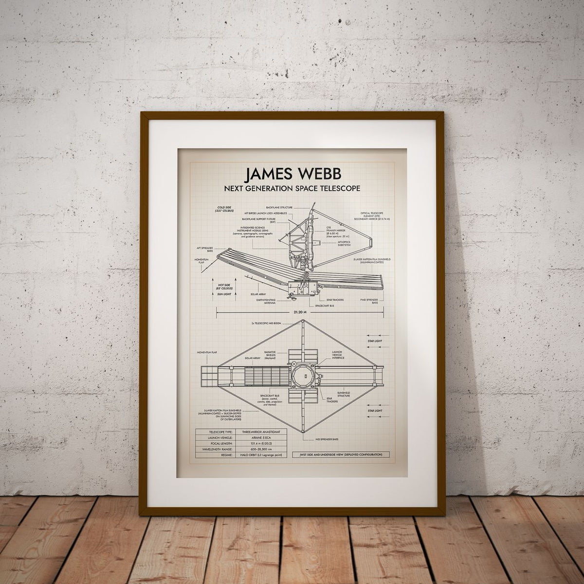 James Webb Space Telescope Vertical Poster