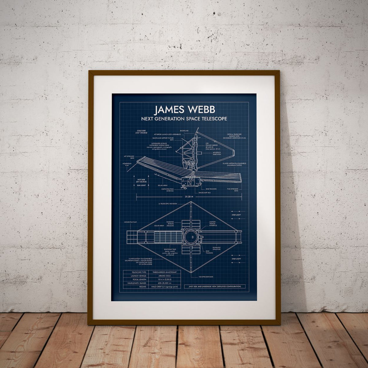 James Webb Space Telescope Vertical Poster