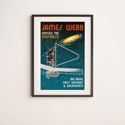 James Webb Space Telescope (Retro) Poster