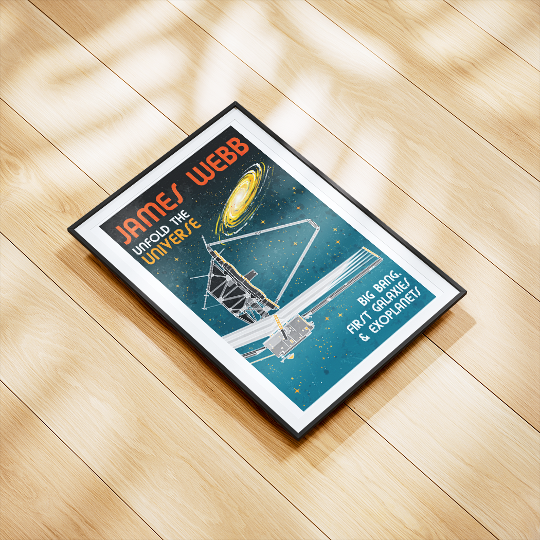 James Webb Space Telescope (Retro) Poster