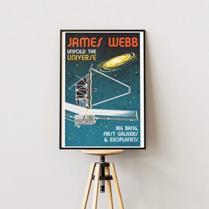 James Webb Space Telescope (Retro) Poster