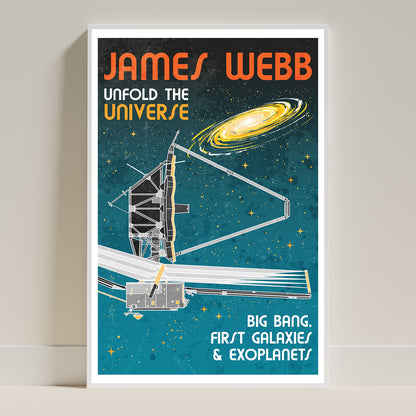 James Webb Space Telescope (Retro) Poster