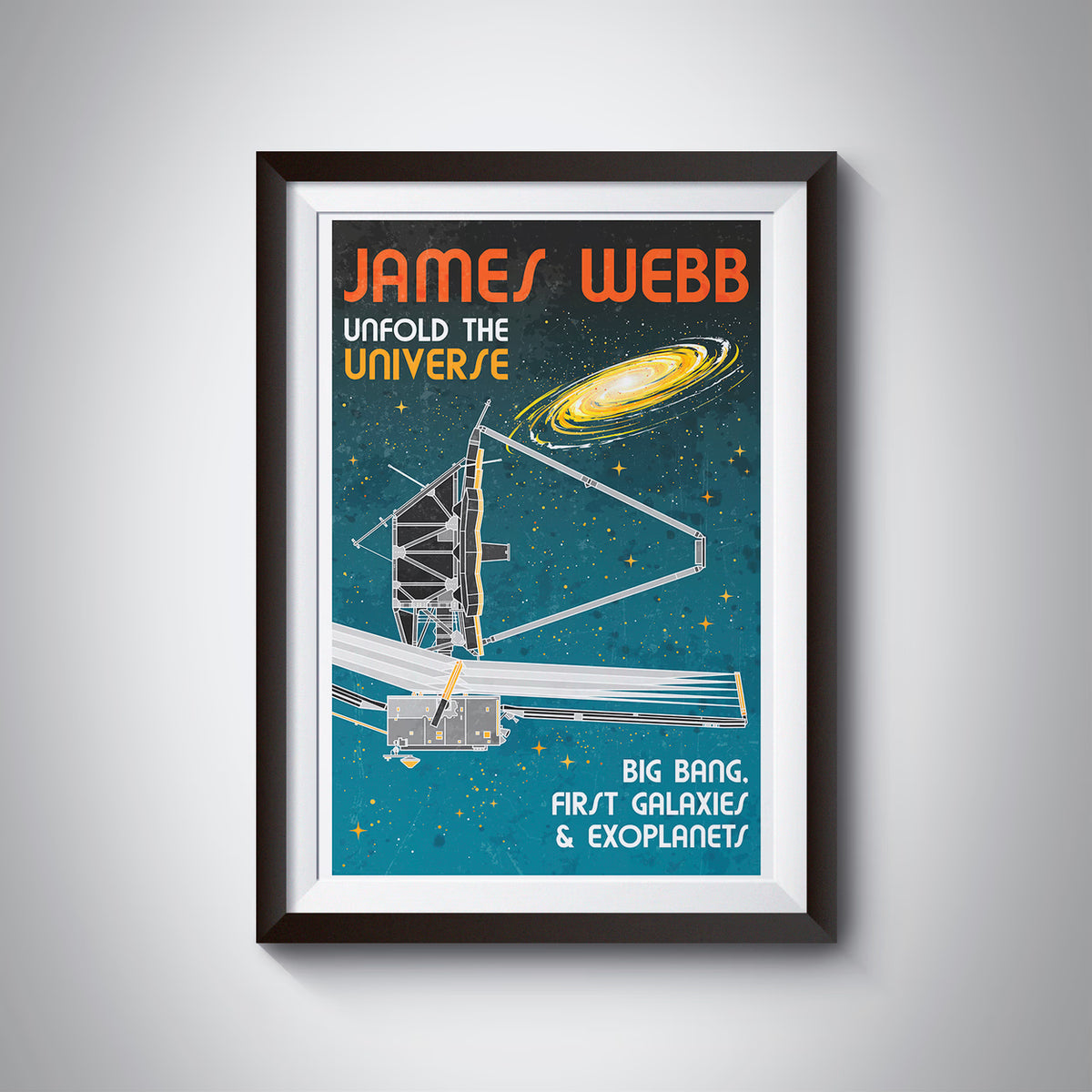 James Webb Space Telescope (Retro) Poster