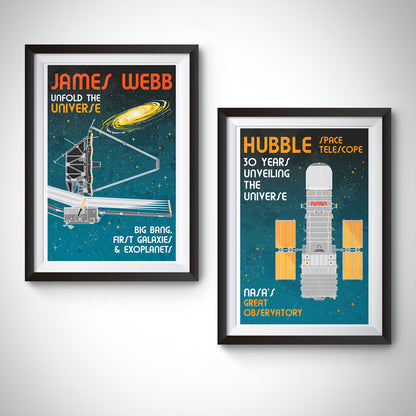 James Webb Space Telescope (Retro) Poster