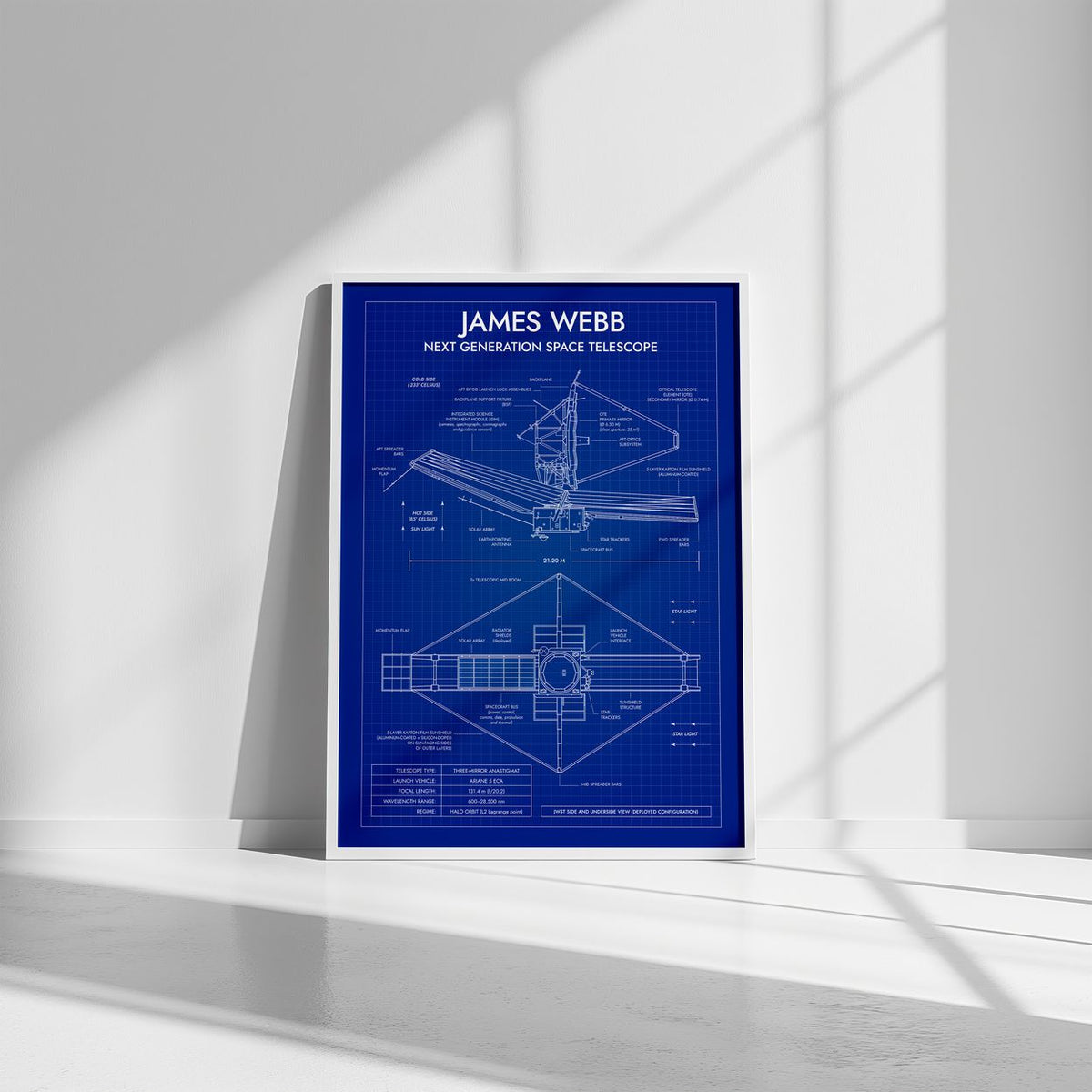 James Webb Space Telescope Vertical Poster