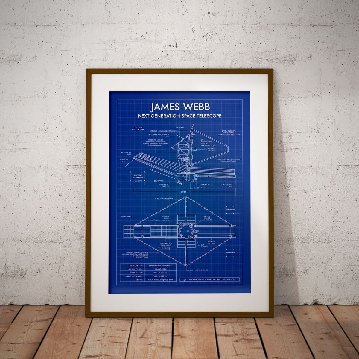 James Webb Space Telescope Vertical Poster