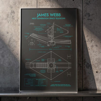 James Webb Space Telescope Vertical Poster
