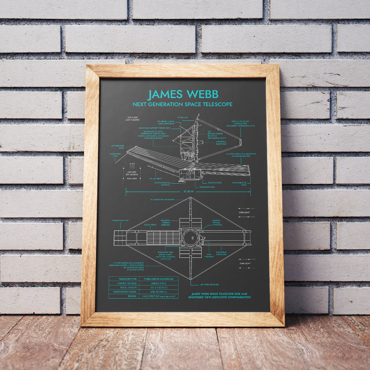 James Webb Space Telescope Vertical Poster